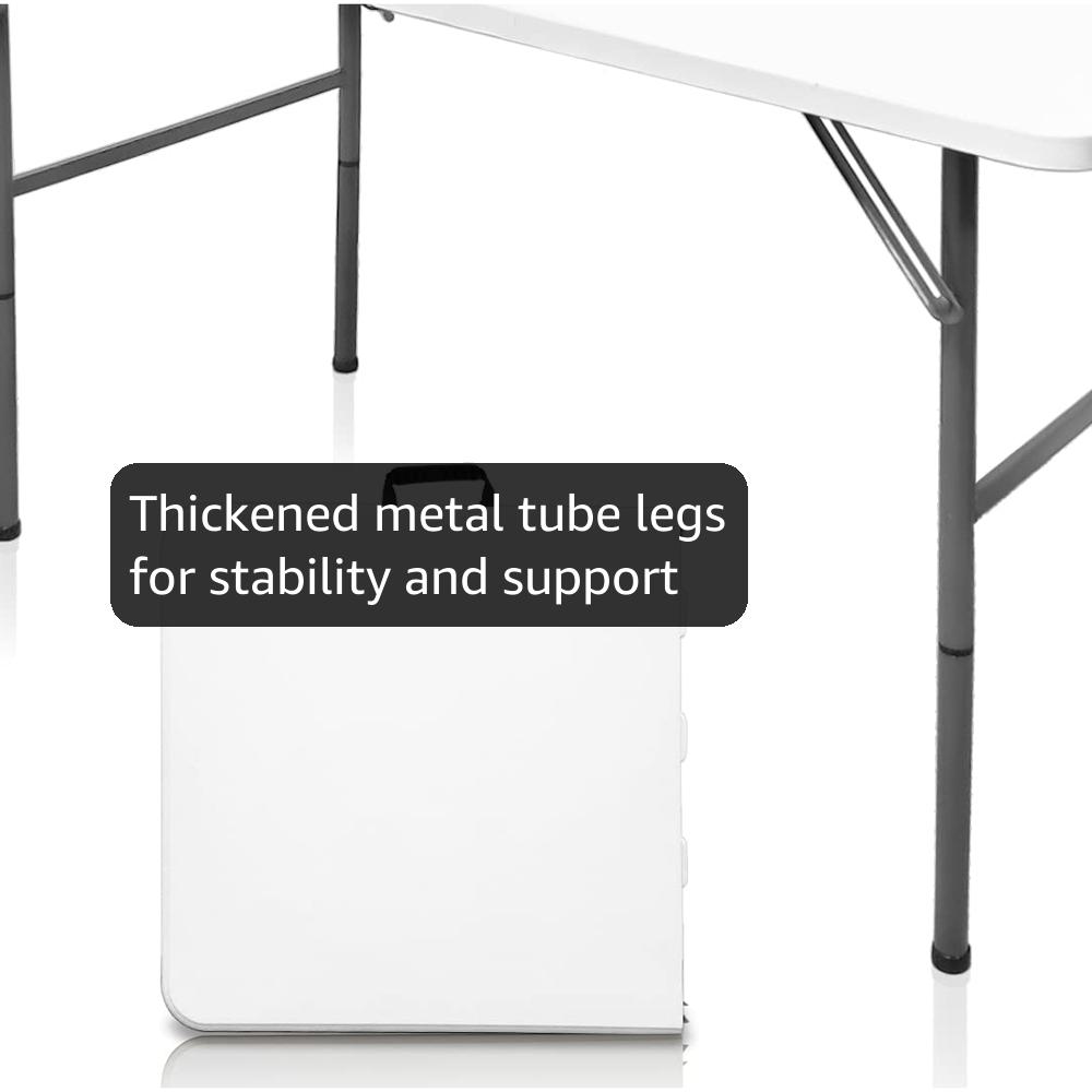 Amazon.com: Gocamptoo Folding Table,4ft Indoor Outdoor Heavy Duty